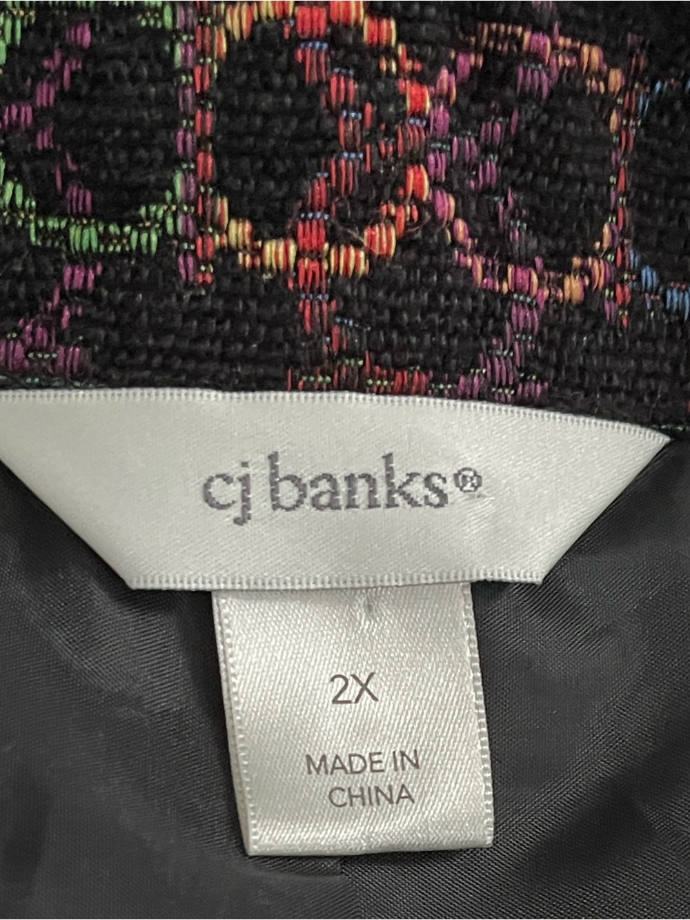 CJ Banks 2X Button Front Jacket Long Sleeves - Picture 3 of 3